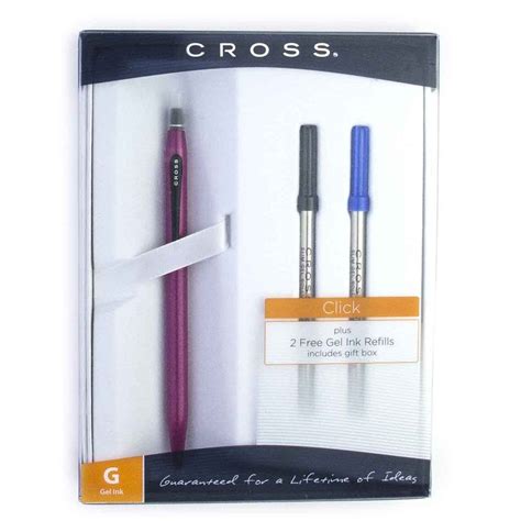 cross click gel ink pen|cross click pen refills.